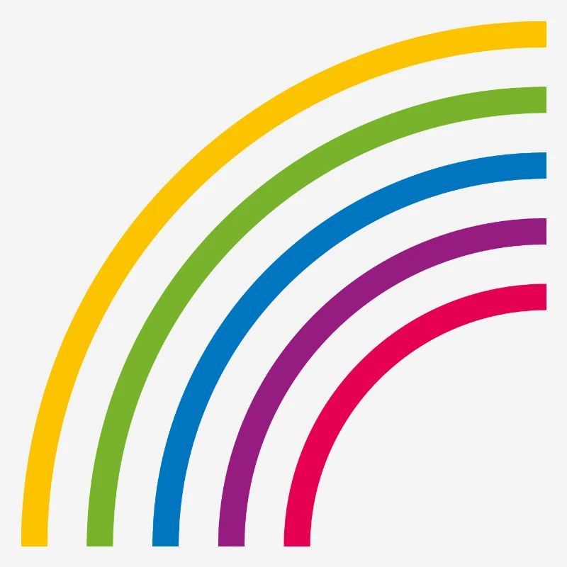 HALF RAINBOW LINES