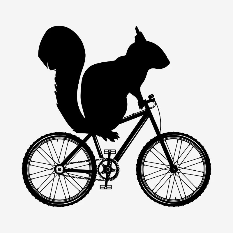 Squirrel Gift Bicycle Cyclist Sport