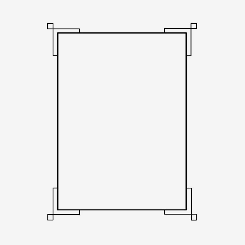 Black border with lines basic text