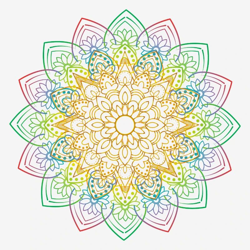 Mandala coloré par la Manzanita’s