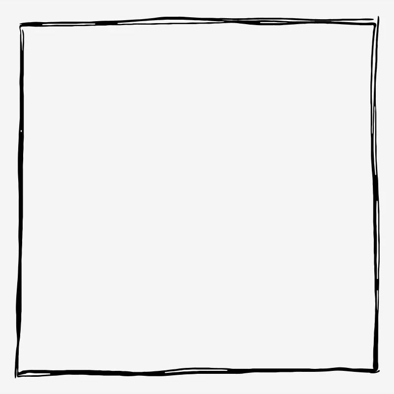 Ink Drawn Square Frame (1c)