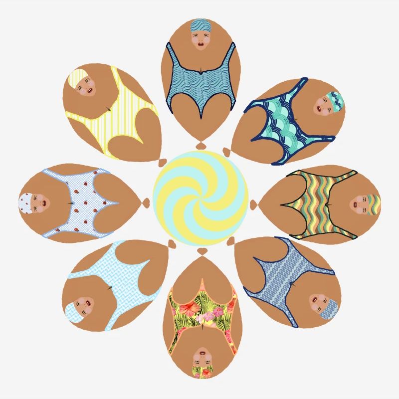 Synchrones Schwimmen