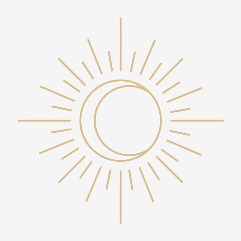 moon and sun