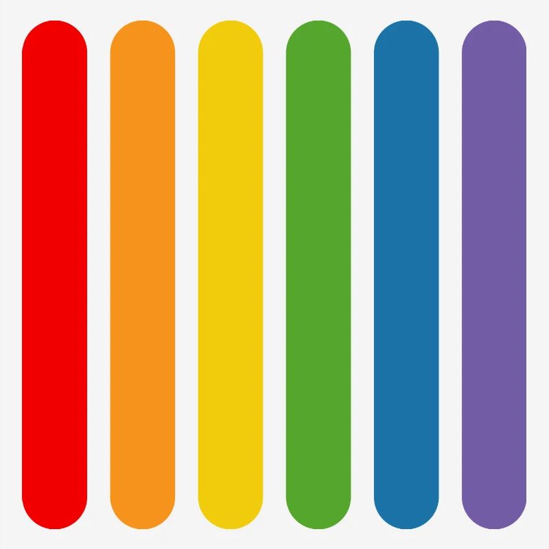 Regenbogen Staebchen
