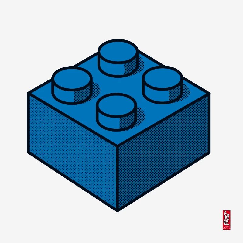 Bloc de construction Bleu