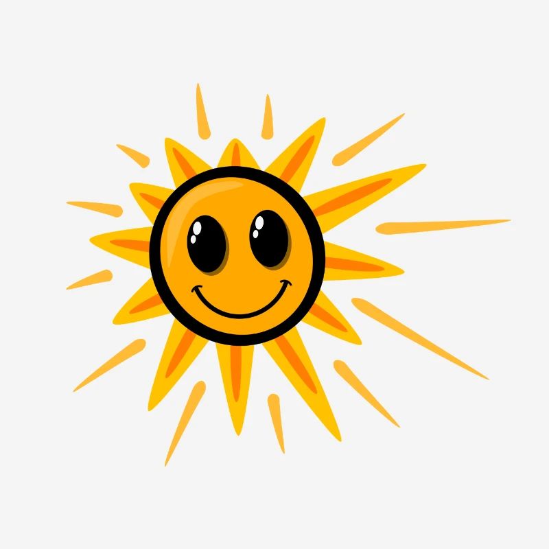 Doux soleil souriant