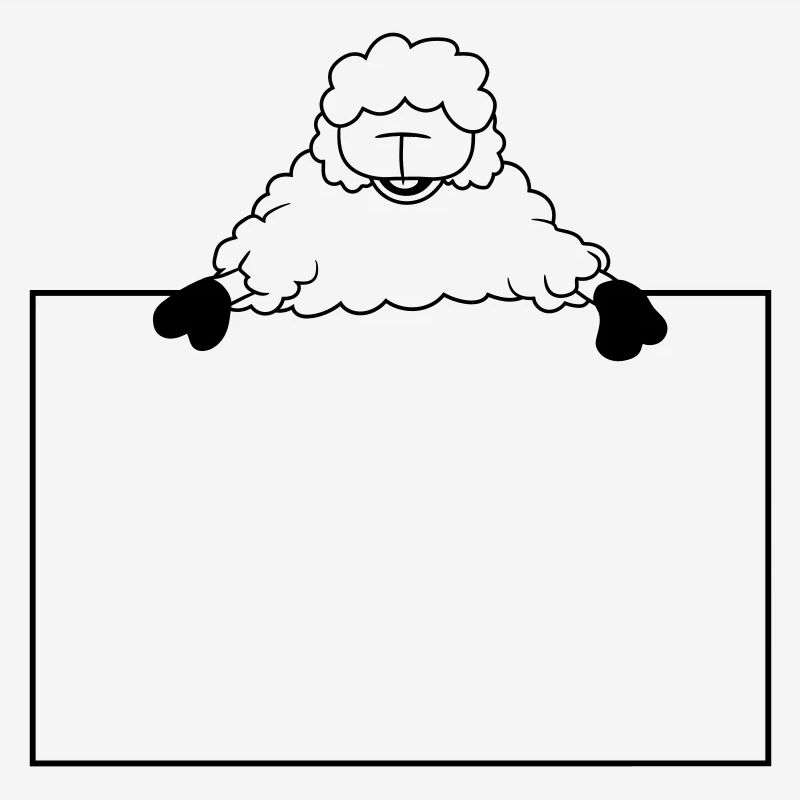 Shield-pointing sheep