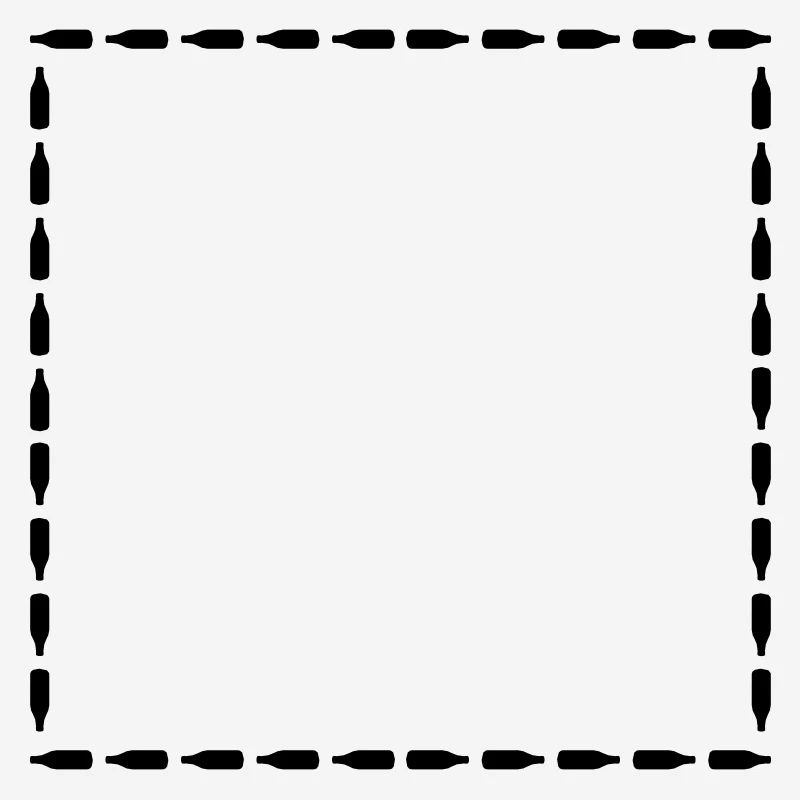 Square Beer Bottles Frame