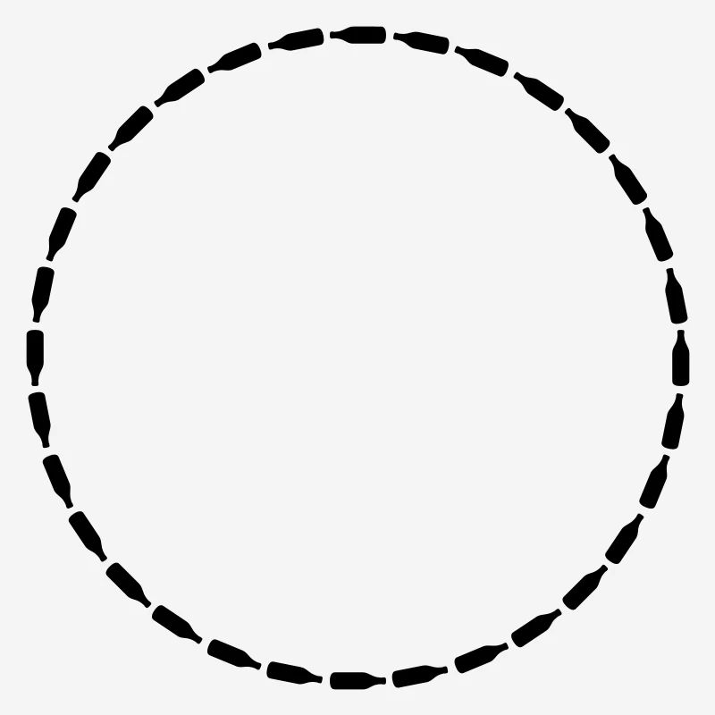 Bouteilles de bière Circle Frame