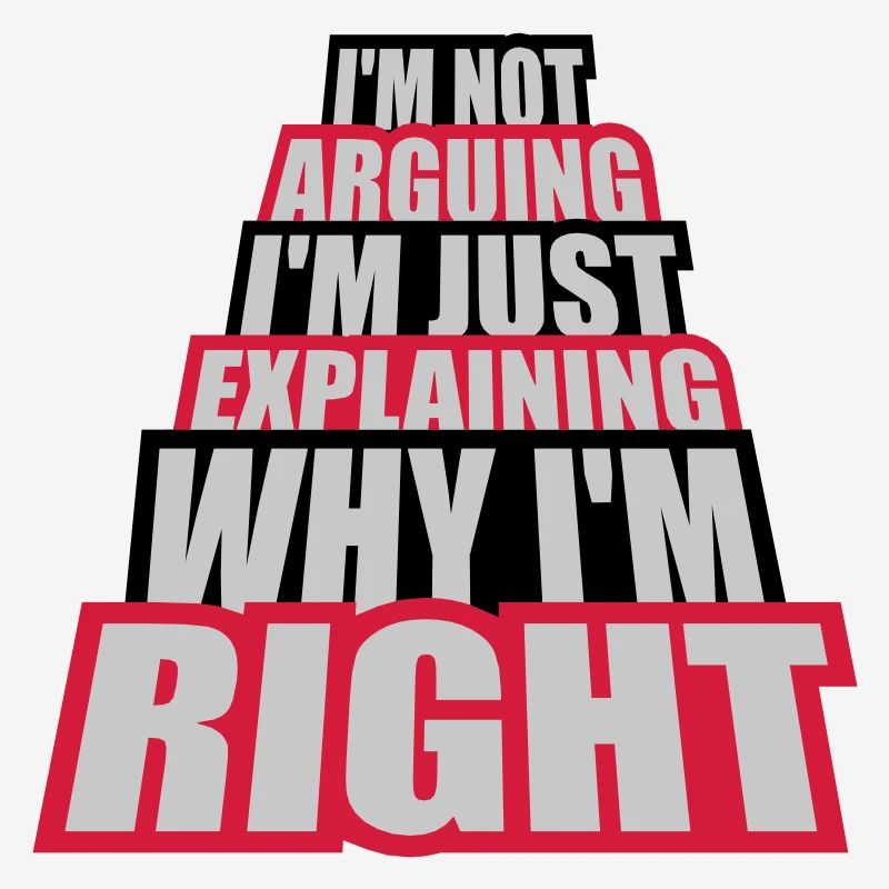 I m not arguing