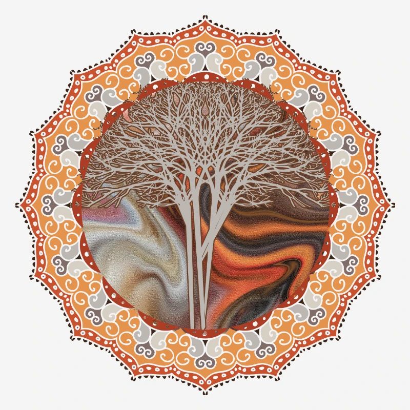 Mandala Baum Geschenkidee
