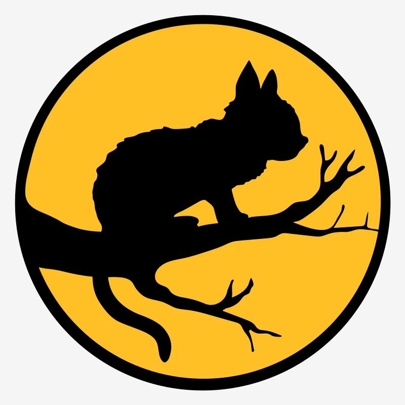 Arbre de lune de chat noir