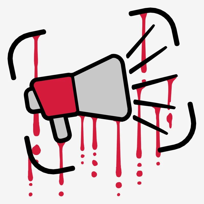 Drops Megaphone Loud Speech