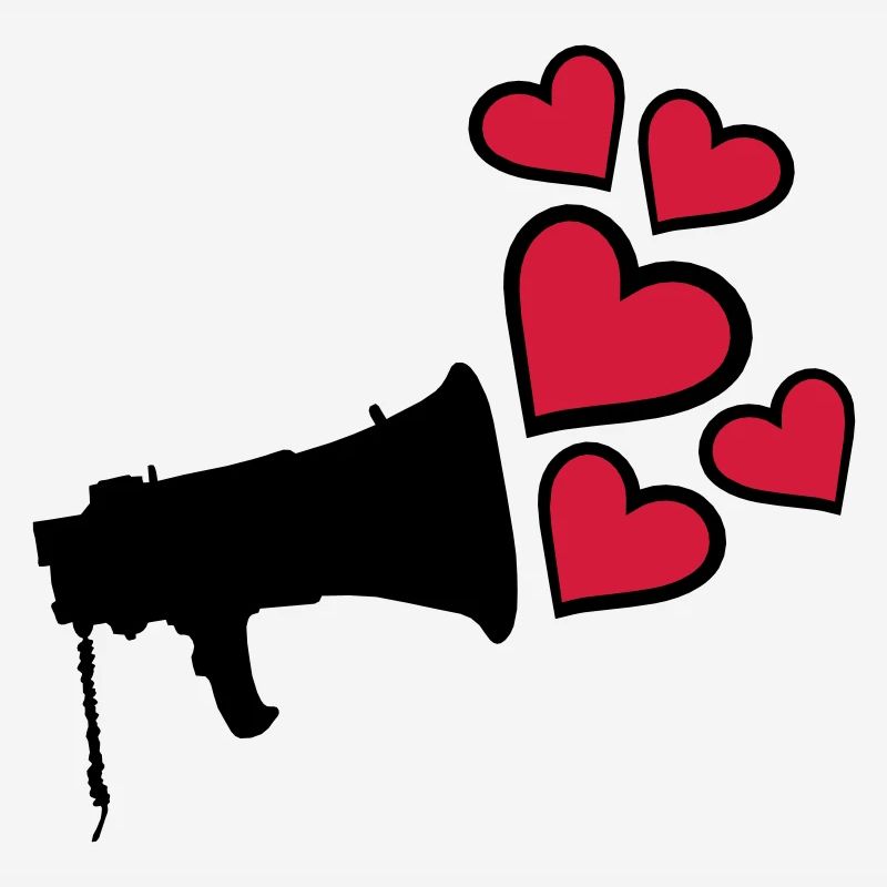 Dear Megafon Heart Design