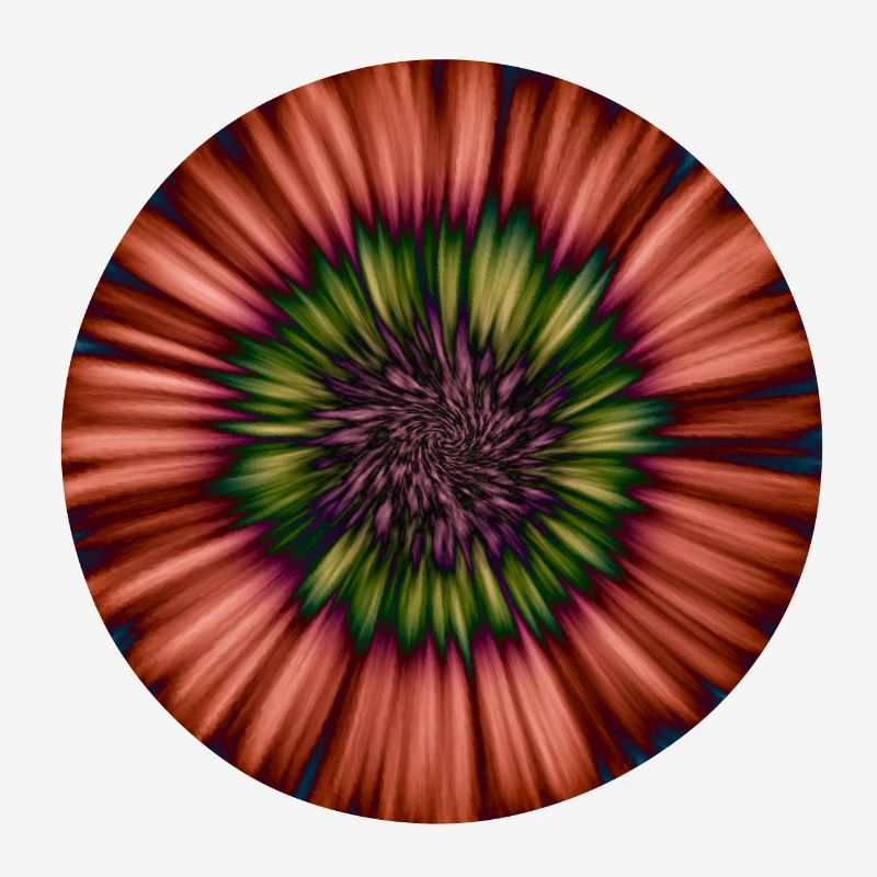 Abstract Tie Dye Flower Pattern