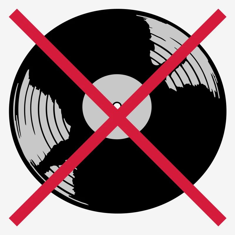 Musique de disque vinyle interdite