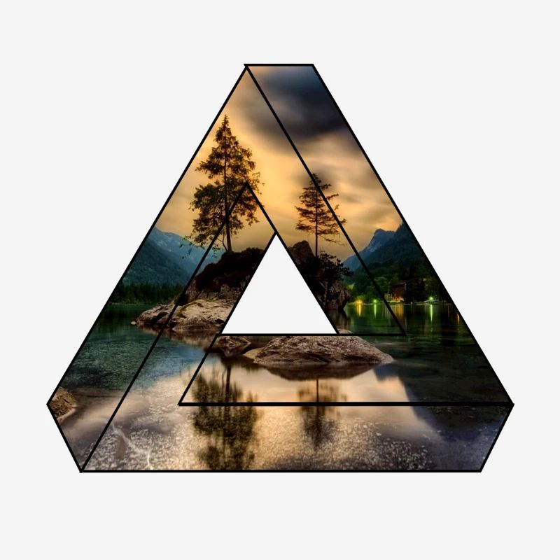 Nature Triangle Forest Lake