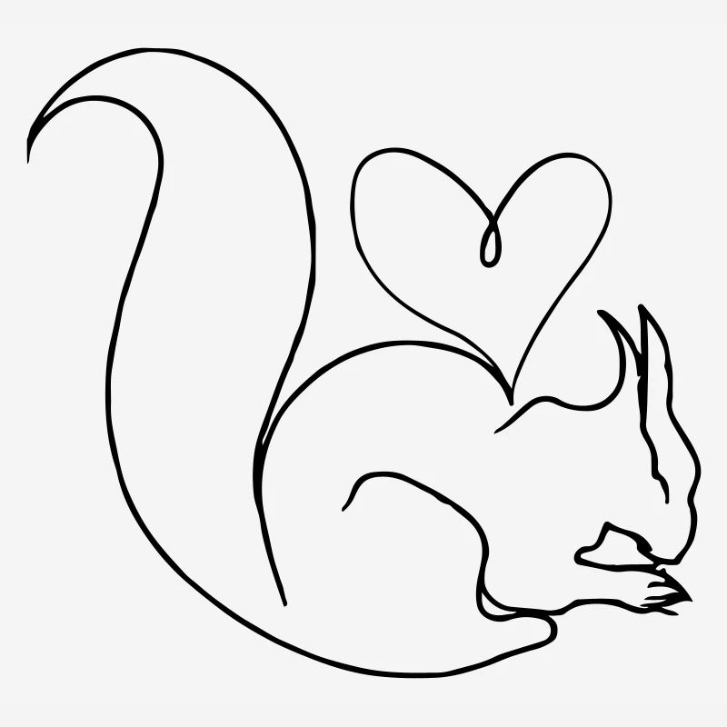 Eichhörnchen Herz