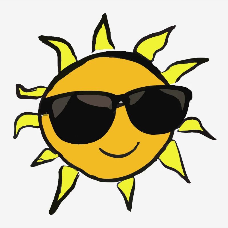 Sun with sunglasses Gift idea