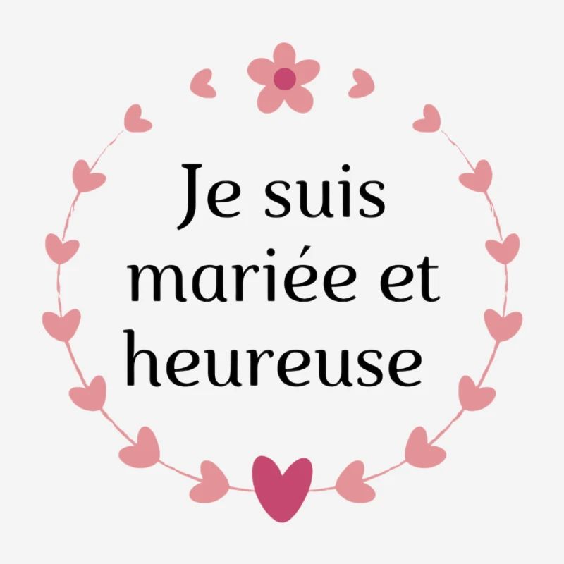 Logo "Je suis mariée et heureuse"