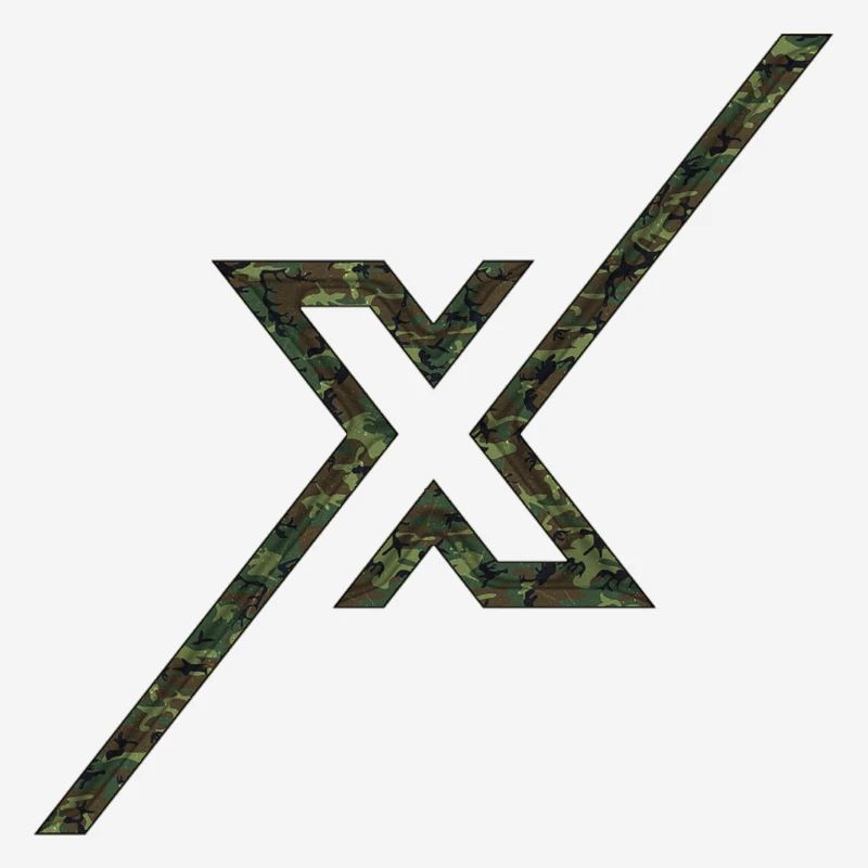 Symbol shape typography letter Alphabet X