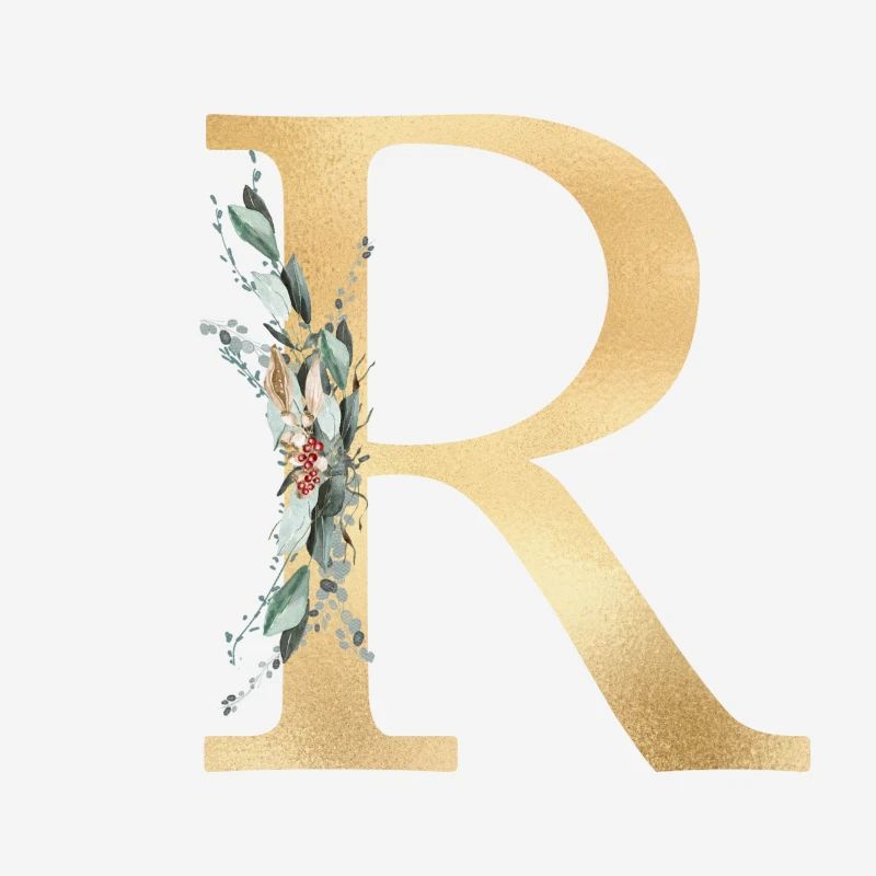 Monogramme R personnalisable