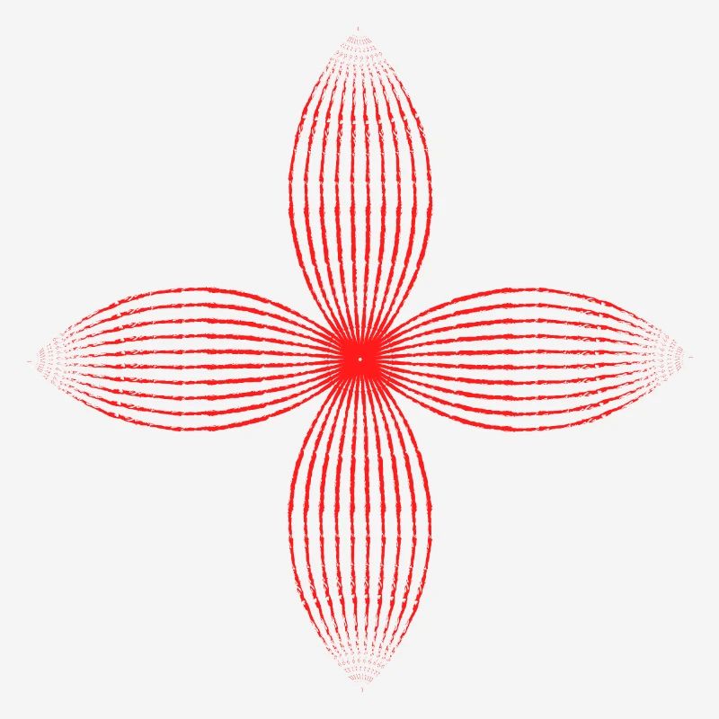 Fleur tribale (rouge)