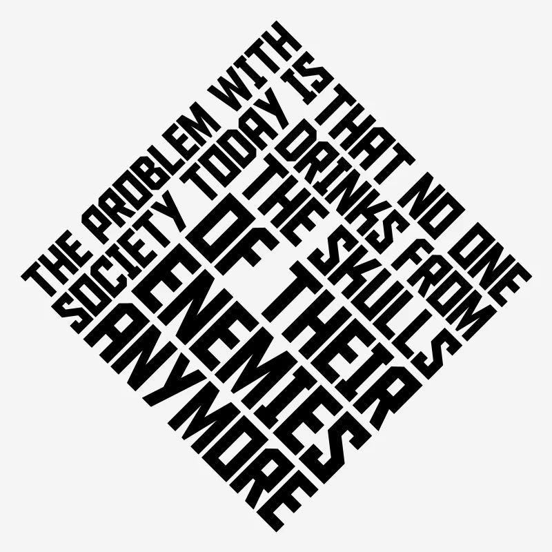 drinks from enemies skulls