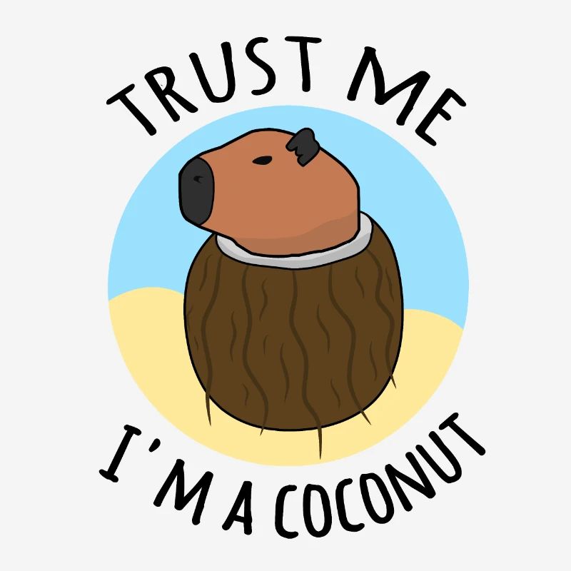 Vertrau mir, ich bin ein Kokosnuss-Capybara-Meme