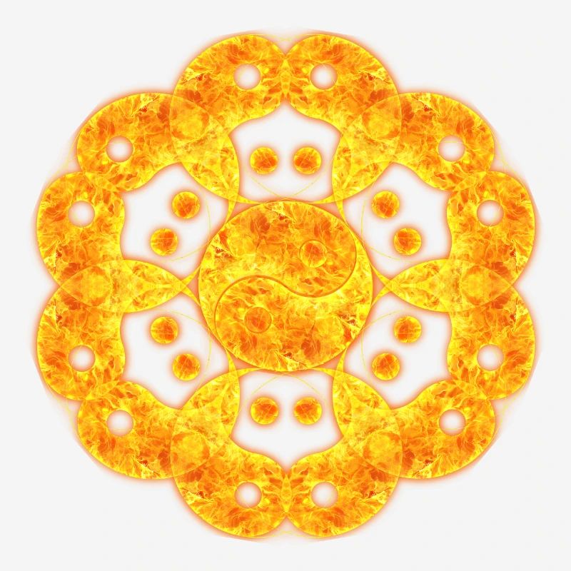 Fire Mandala born from Yin & Yang