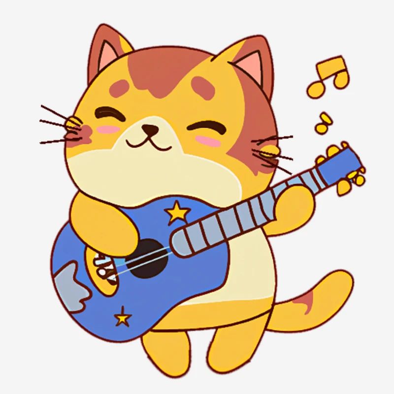 Chat guitariste