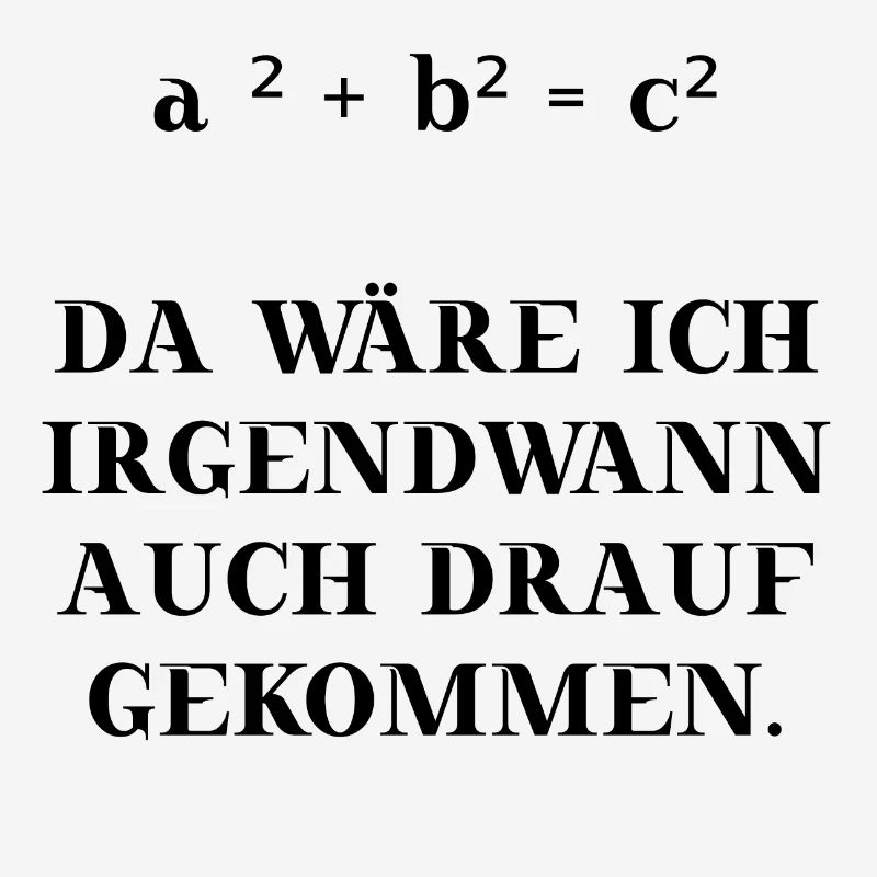 Mathe Mathematik Satz des Pythagoras Geschenkidee