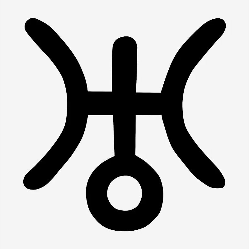Symbole astrologique Uranus