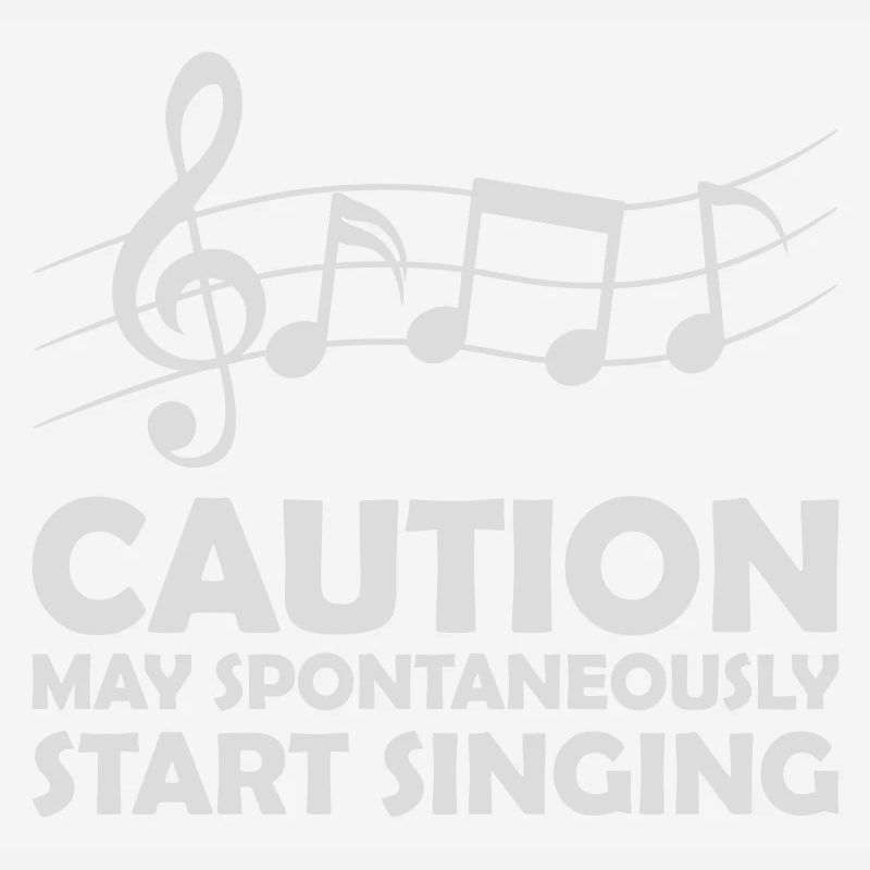 may spontaneously start singing