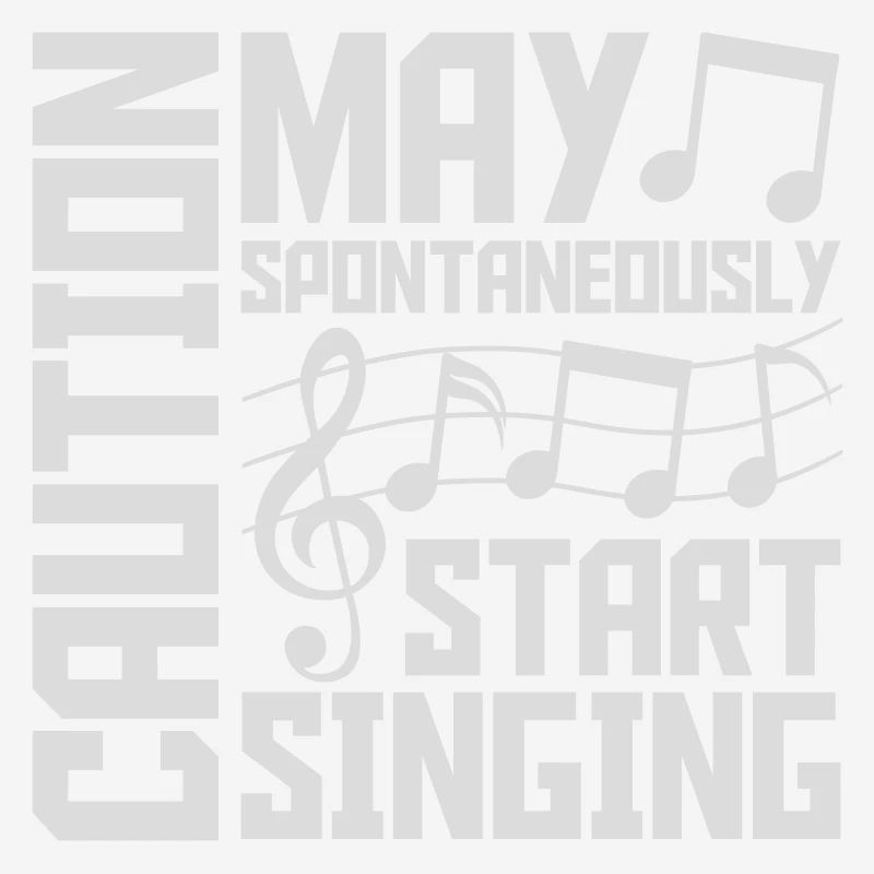 may spontaneously start singing