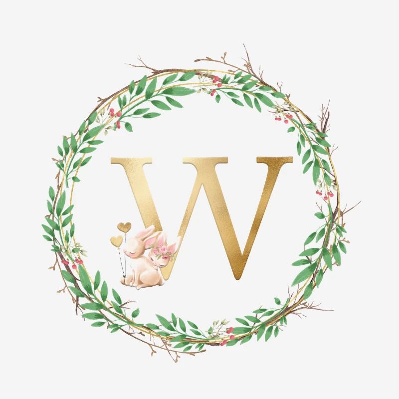 Customizable Monogram W