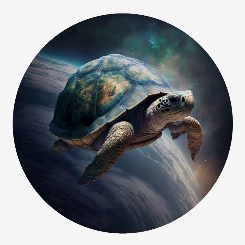 Mutter Erde schwebt langsam durch das Universum