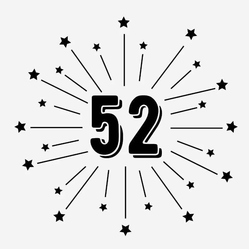 52nd Star-Spangled Anniversary - 52 Years Gift