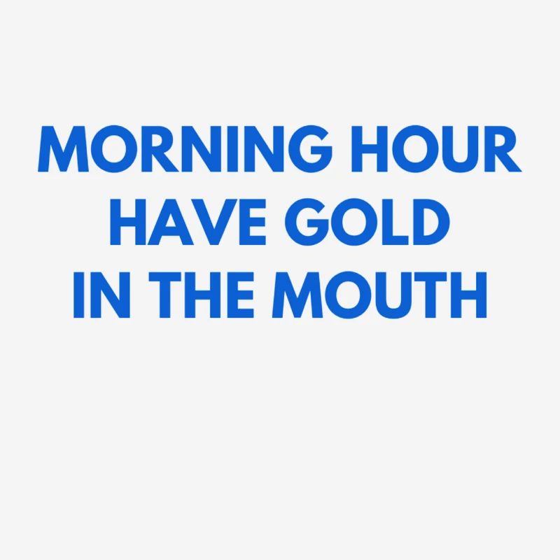 ich bin ein früher Vogel