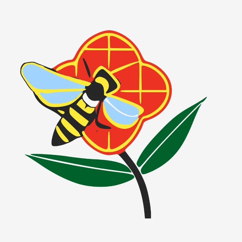 Abeille sur fleur