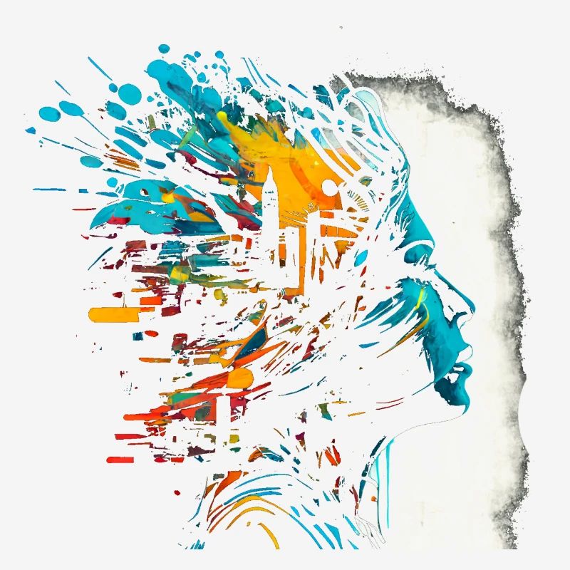 Psychedelisches Artwork - Open Mind