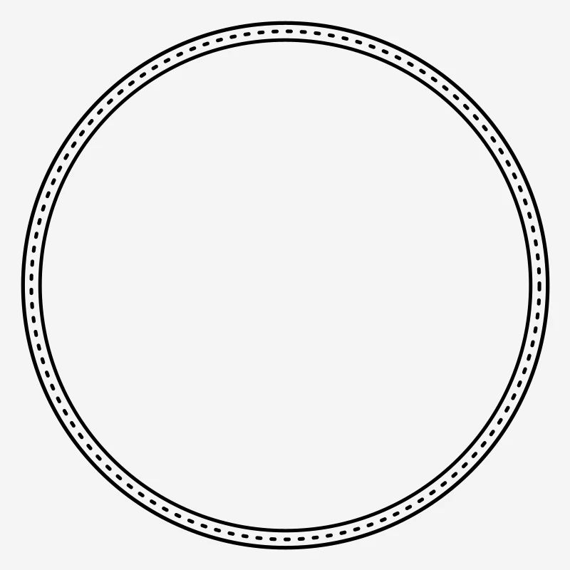 Points Circle Frame Decor