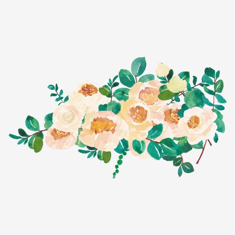 Fleurs aquarelles