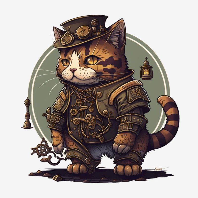 Chat Steampunk