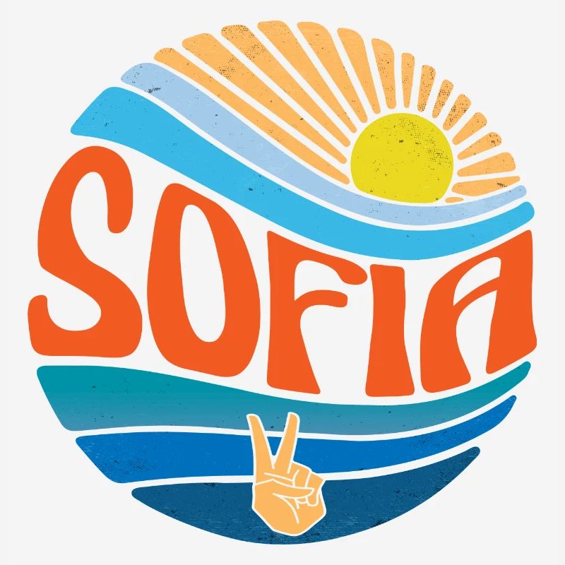 Sofia Hemd Vintage Sunset Sofia Groovy Tie Dye