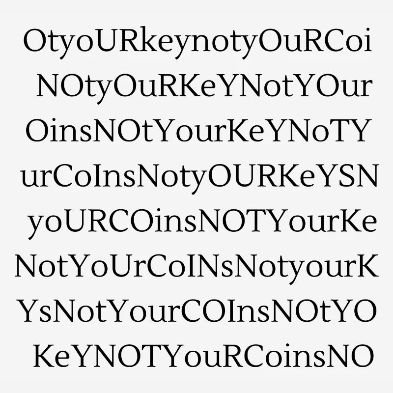 Pas vos clés pas vos pièces en rangée