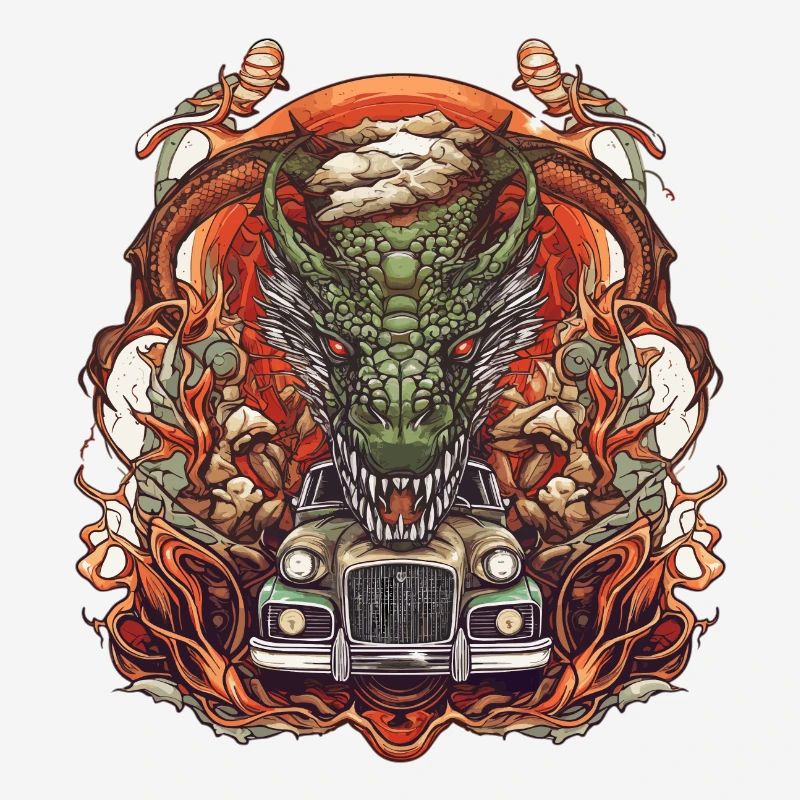 Drachen Auto