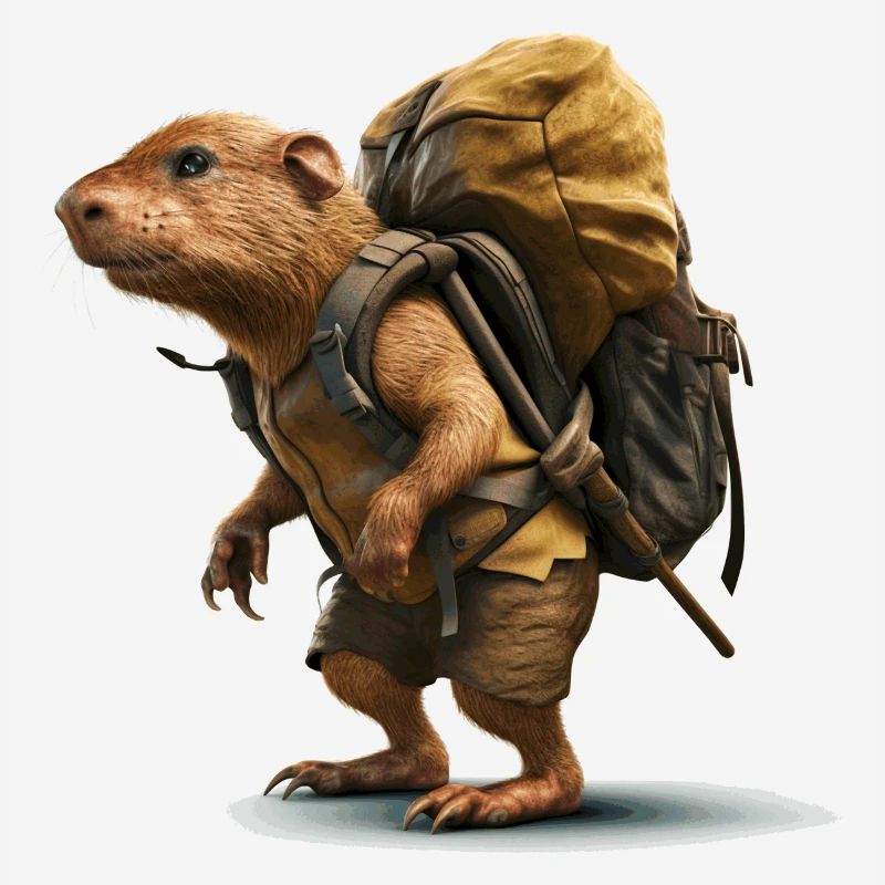 Mole rat is looking for the next adventure