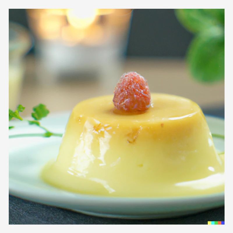 Crème pâtissière dans le pudding