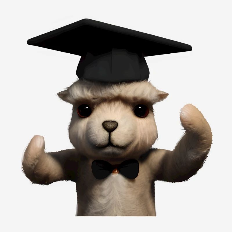 Bachelor Alpaka Studium Absolvent Schulabschluss